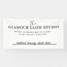 Aangepaste Beauty Saloon Naam met Label Line Spandoek