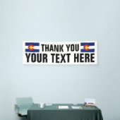 Aangepaste bedank-banner met vlag van Colorado Spandoek (Beurs)
