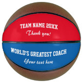 Aangepaste bedank coach basketbal (Voorkant)