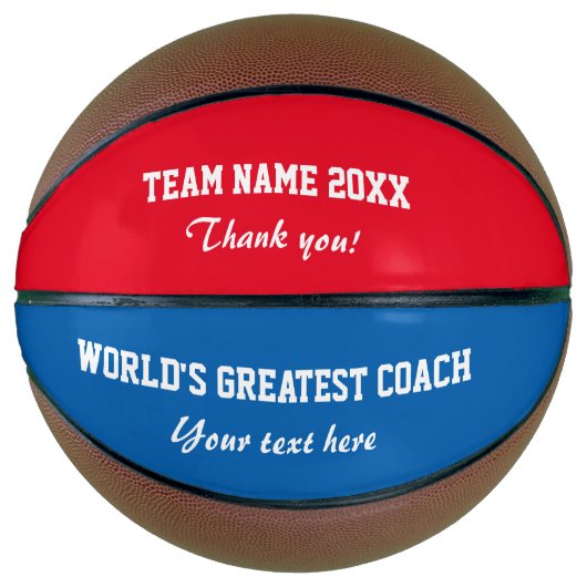 Aangepaste bedank coach basketbal (Voorkant)