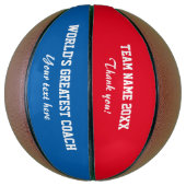 Aangepaste bedank coach basketbal (Verticaal)