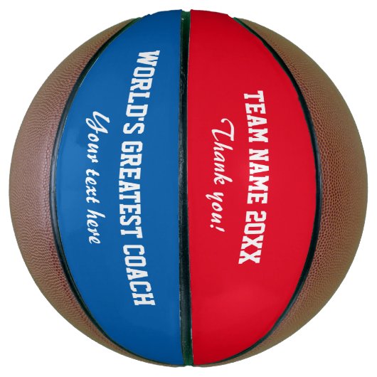 Aangepaste bedank coach basketbal (Verticaal)