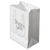 Aangepaste bedank middelste cadeautas Persoonlijke (Voorkant Gekanteld)