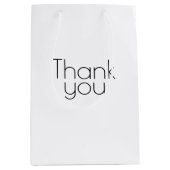 Aangepaste bedank middelste cadeautas Persoonlijke (Voorkant)