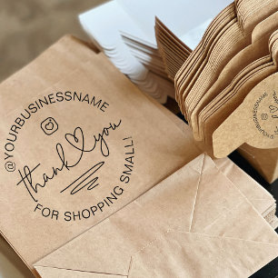Aangepaste Bedankje Zakelijke Verpakkingen Rubberstempel