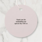 Aangepaste bedankjes voor evenementen bedankjes labels (Achterkant)