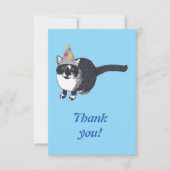 Aangepaste bedankkaart met knappe kat (Voorkant)