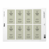 Aangepaste bedankkaart met logo etiket (Full Sheet)