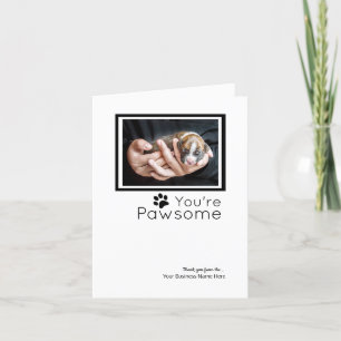 Aangepaste bedankkaarten - Boxer Dog Kaarten