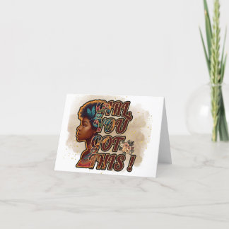 Aangepaste bedankkaarten - Meisje, je hebt dit! Bedankkaart