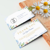 Aangepaste bedankkaarten voor zakelijk gebruik visitekaartje