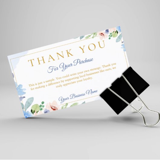 Aangepaste bedankkaarten voor zakelijk gebruik visitekaartje