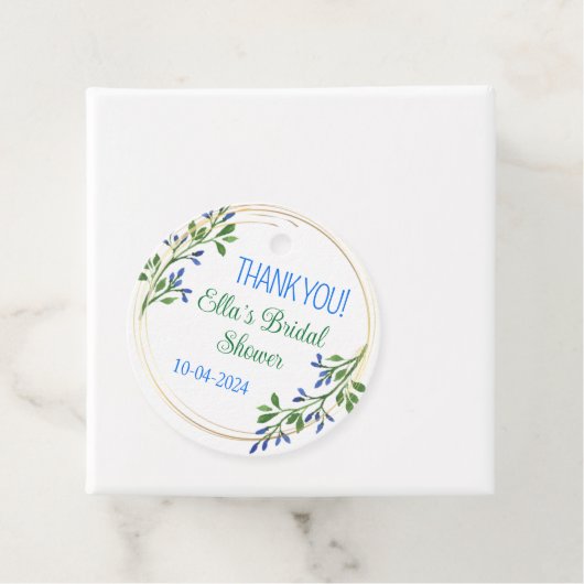 Aangepaste bedankkaartjes voor bruidsdouche favori bedankjes labels (In situ)
