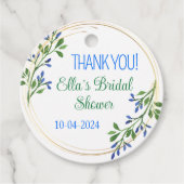 Aangepaste bedankkaartjes voor bruidsdouche favori bedankjes labels (Voorkant)