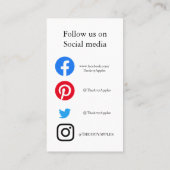 Aangepaste bedankorder Kaart invoegen | Voeg uw Lo Visitekaartje (Achterkant)