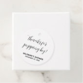 Aangepaste Bedankt voor het langskomen Rond Bedankjes Labels (In situ)