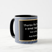 Aangepaste Bedankt voor leraar Mok (Voorkant links)