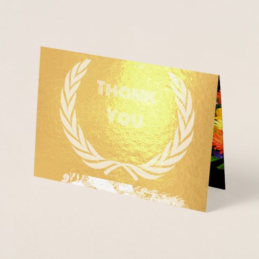 Aangepaste bedanktekst Kaart Foil Kaart (Voorkant)