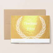 Aangepaste bedanktekst Kaart Foil Kaart (Met envelop)