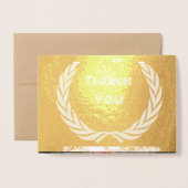 Aangepaste bedanktekst Kaarten Foliekaart (Voorkant met envelop)
