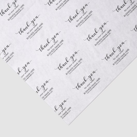 Aangepaste bedankzaken tissuepapier (Detail)