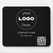 Aangepaste bedrijf business Logo | Stijlvolle QR-c Muismat (Voorkant)