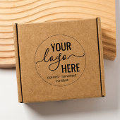 Aangepaste Bedrijf Chic Typografie Ronde Logo Zelfinktende Stempel