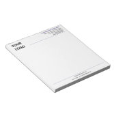 Aangepaste Bedrijf Logo Adres Info Business Notiti Notitieblok (Schuin)