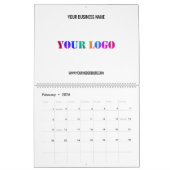 Aangepaste Bedrijf Logo en Tekst Bedrijfskalender Kalender (Feb 2026)
