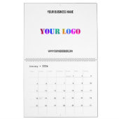 Aangepaste Bedrijf Logo en Tekst Bedrijfskalender Kalender (Jan 2026)