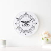 Aangepaste Bedrijf Logo en Tekst Business Clock Grote Klok (Huis)