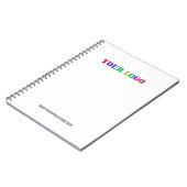 Aangepaste Bedrijf Logo en Tekst Business Notitieb Notitieboek (Linkerzijde)