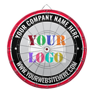Aangepaste Bedrijf Logo en Tekst Dart Board Sjablo Dartbord