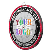 Aangepaste Bedrijf Logo en Tekst Dart Board Sjablo Dartbord (Voorkant Rechts)