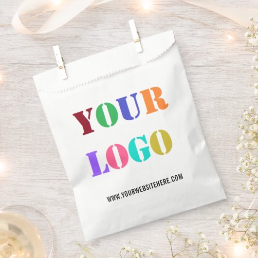 Aangepaste Bedrijf Logo en Tekst Favoriete Zak Sja Bedankzakje (Geknipt)