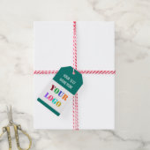 Aangepaste Bedrijf Logo en Tekst Gift Labels Uw Kl Cadeaulabel (Met Touw)