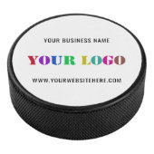 Aangepaste Bedrijf Logo en Tekst Hockey Puck sjabl (3/4)