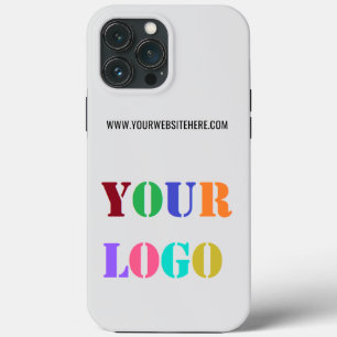 Aangepaste Bedrijf Logo en Tekst iPhone Case Sjabl