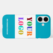 Aangepaste Bedrijf Logo en Tekst iPhone Case Sjabl (Achterkant (horizontaal))