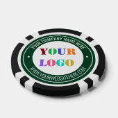 Aangepaste Bedrijf Logo en Tekst Poker Chips Sjabl (Enkel)