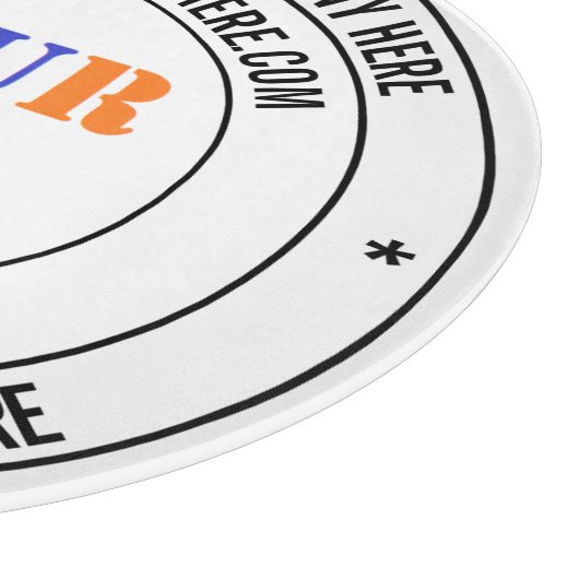 Aangepaste Bedrijf Logo en Tekst Snijplank (Hoek)