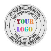 Aangepaste Bedrijf Logo en Tekst Snijplank (Voorkant)