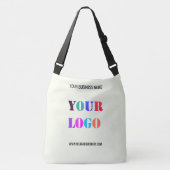 Aangepaste Bedrijf Logo en Tekst Tas of Crossbody  (Voorkant)