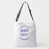 Aangepaste Bedrijf Logo en Tekst Tas of Crossbody  (Achterkant)
