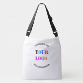 Aangepaste Bedrijf Logo en Tekst Tas of Crossbody  (Voorkant)