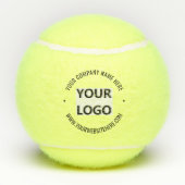 Aangepaste Bedrijf Logo en Tekst Tennisballen Sjab (Achterkant)