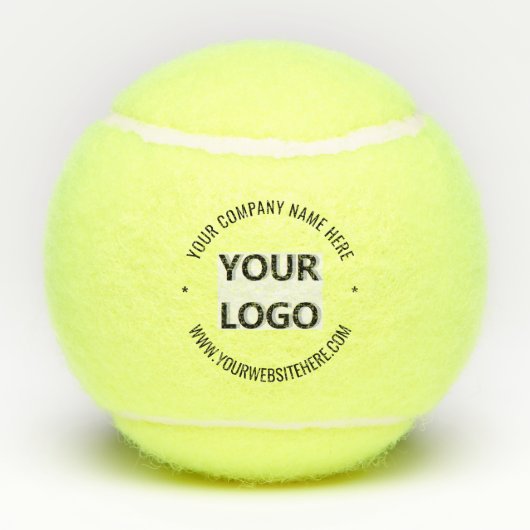 Aangepaste Bedrijf Logo en Tekst Tennisballen Sjab (Achterkant)