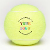 Aangepaste Bedrijf Logo en Tekst Tennisballen Sjab (Voorkant)