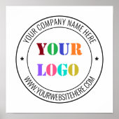 Aangepaste bedrijf Logo en tekst uw zakelijke Post Poster (Voorkant)