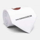 Aangepaste bedrijf Logo en tekst uw zakelijke Stro Stropdas (Opgerold)